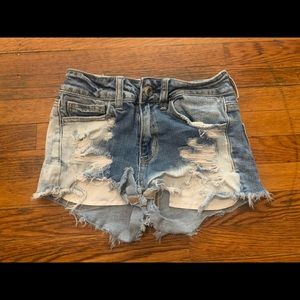 American Eagle Ripped Jean Shorts